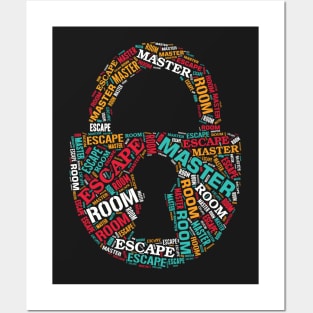 Escape Room Master Puzzle Game Escaping Crew Team print Posters and Art